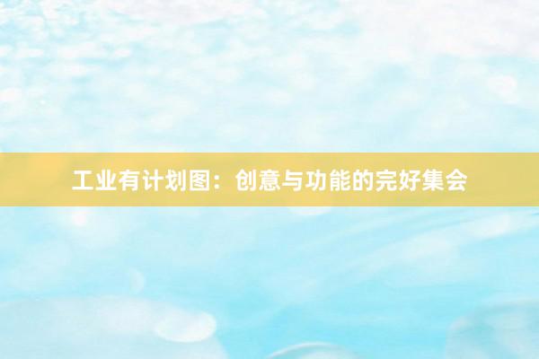 工业有计划图：创意与功能的完好集会